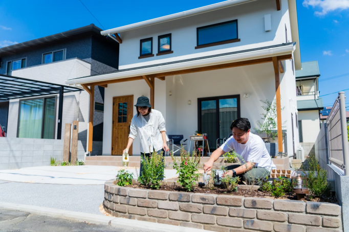 家庭菜園を楽しめる無垢の家